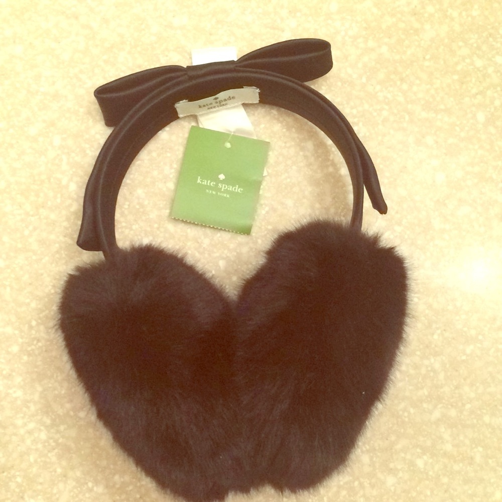 Faux fur Kate Spade ear muffs